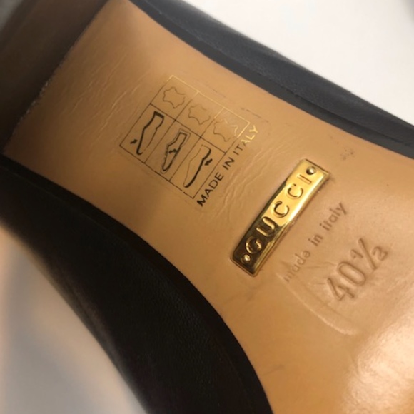 Gucci Leather Double GG Mid-Heel Loafer 40.5 EU - Picture 8 of 8